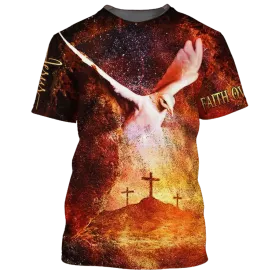 3D All Over Print Faith Over Fear T Shirt Jesus Unisex Shirts For Men Women