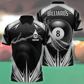 3D Print Billiard Shirt Men Women, Custom Billiard Polo Shirt , Billiard For Him Her, Billiard Team Gift