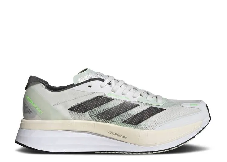 Adidas ADIZERO BOSTON 11 'CRYSTAL WHITE NIGHT METALLIC' sneakers, white