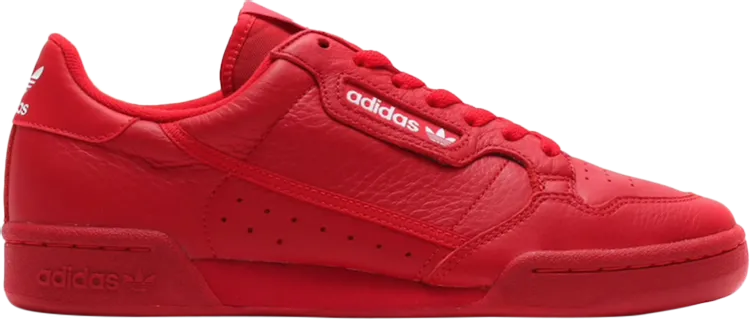 Adidas Atmos x Continental 80 'Scarlet' sneakers, red