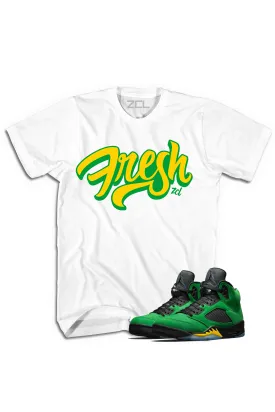 Air Jordan 5 "Fresh" Tee (Oregon Apple Green)