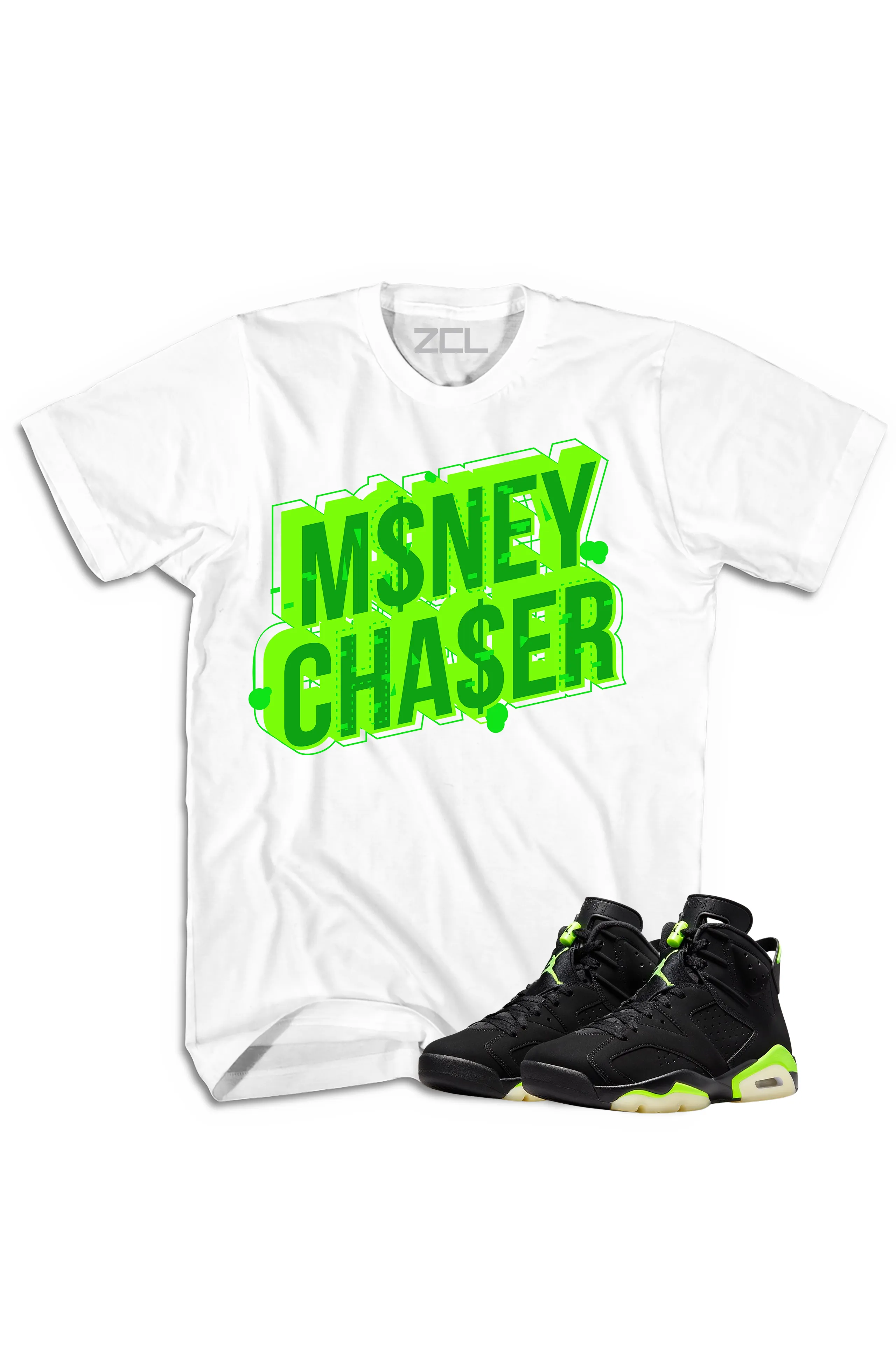 Air Jordan 6 "Money Chaser" Tee (Electric Green)