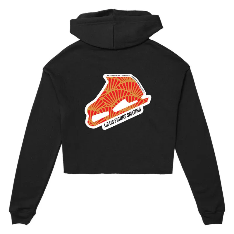 Asian Americans and Pacific Islanders Heritage Skate, Women's Cropped Fleece Hoodie