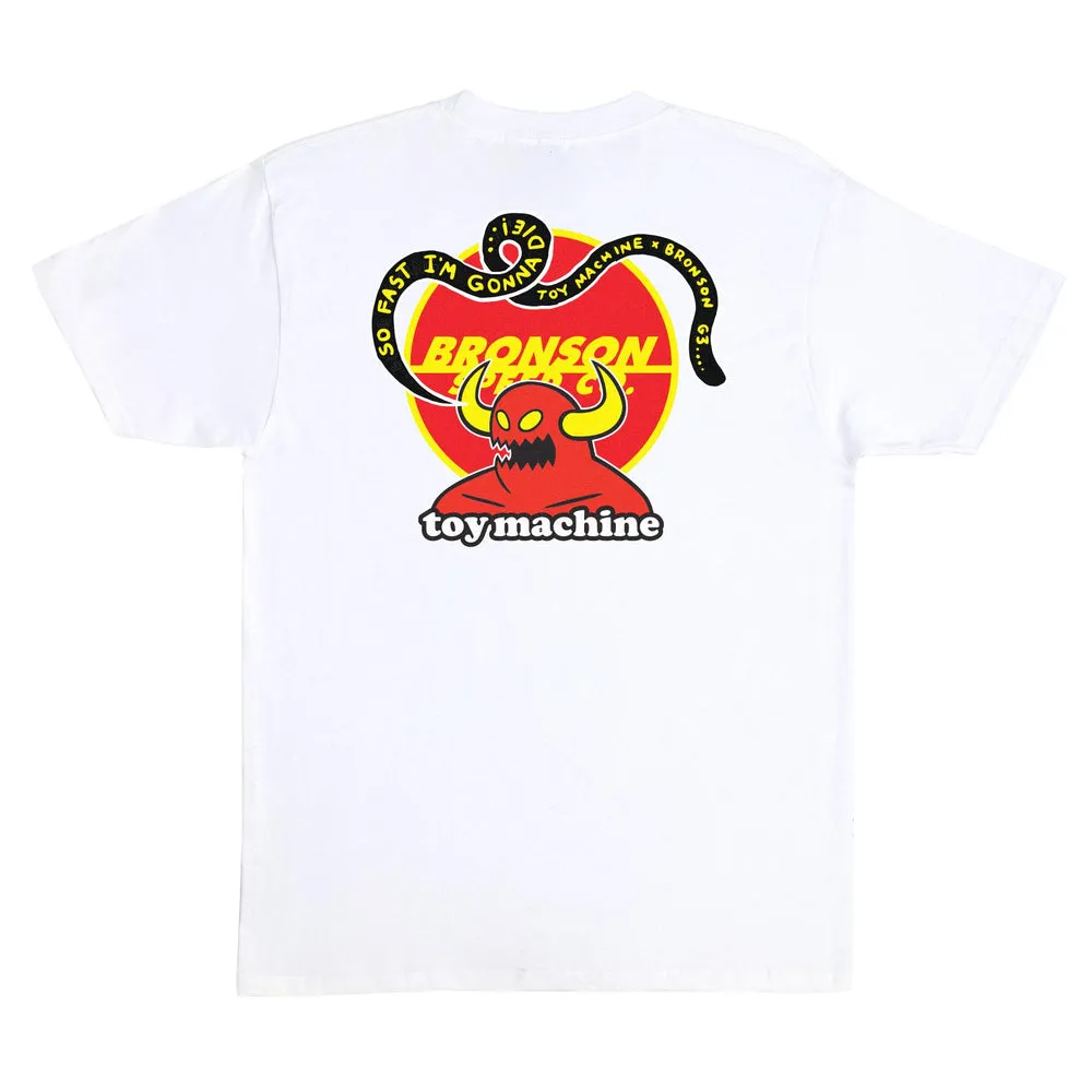 Bronson Speed Co Bronson x Toy Machine T-Shirt - WHITE