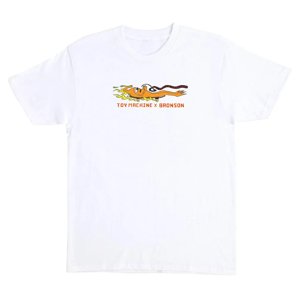 Bronson Speed Co Bronson x Toy Machine T-Shirt - WHITE