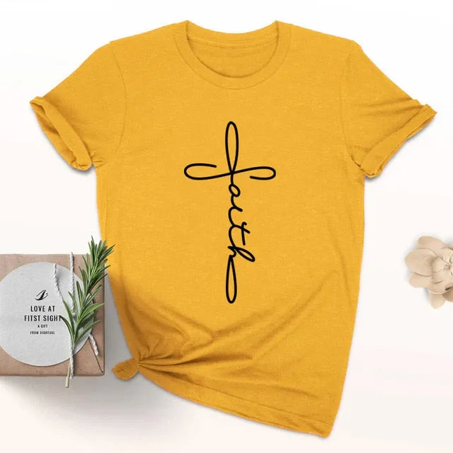 Cross Faith Christian Statement Shirt