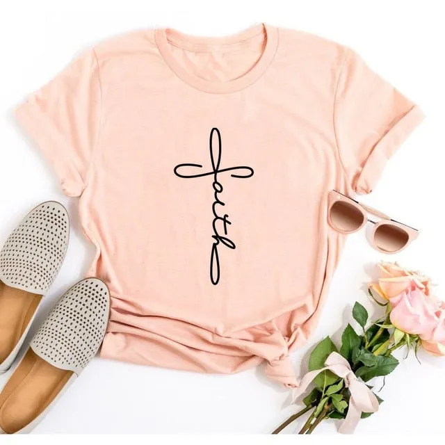 Cross Faith Christian Statement Shirt