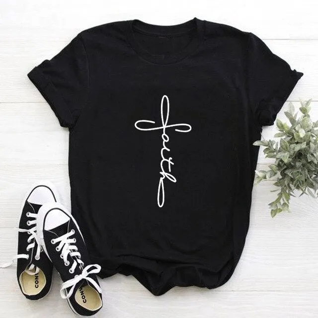 Cross Faith Christian Statement Shirt