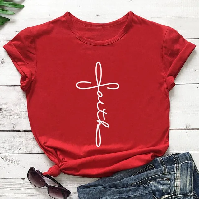 Cross Faith Christian Statement Shirt