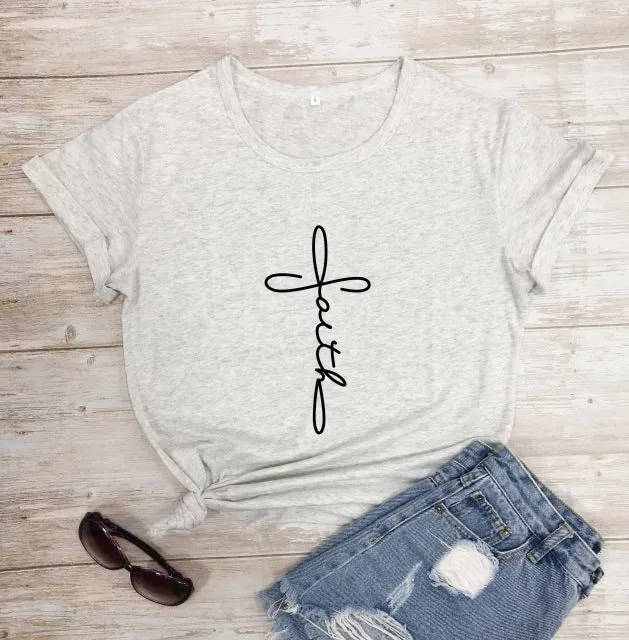 Cross Faith Christian Statement Shirt