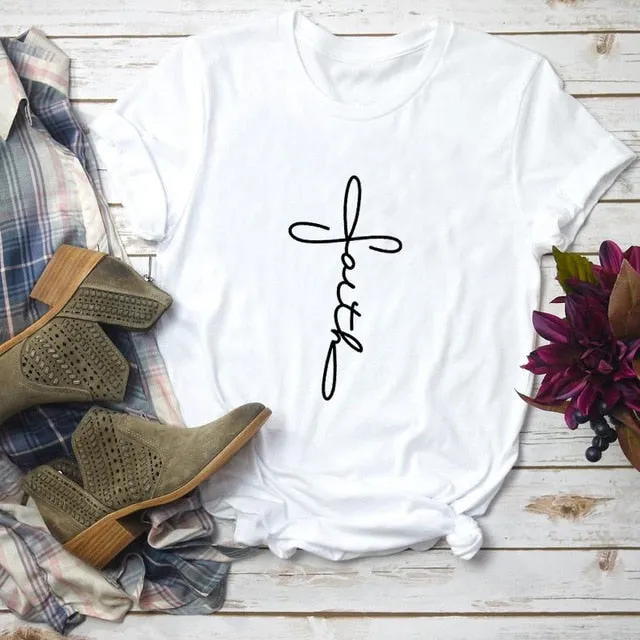 Cross Faith Christian Statement Shirt