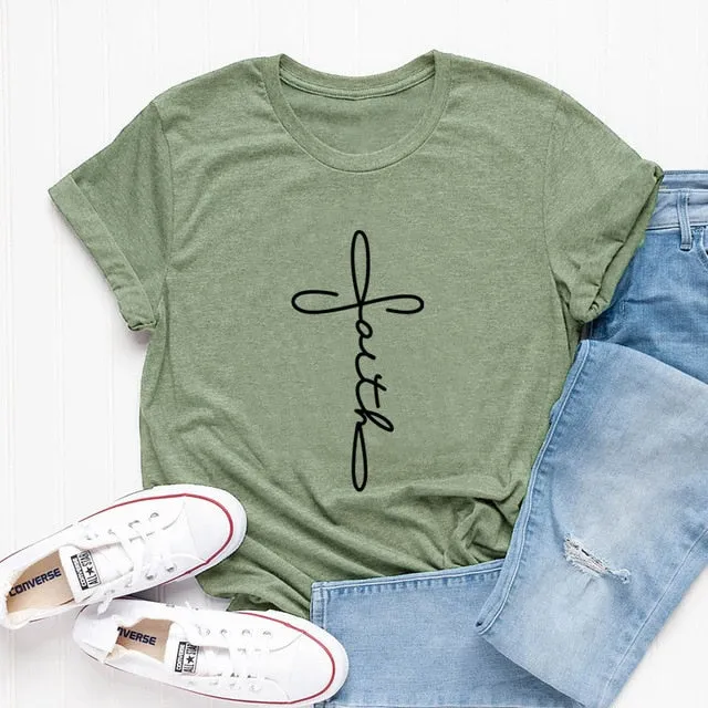 Cross Faith Christian Statement Shirt