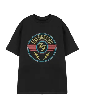 Foo Fighters Lightning Mens Black Short Sleeved T-Shirt