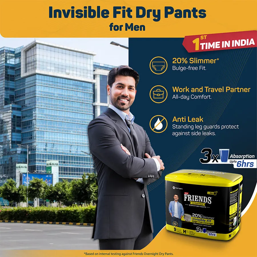 Friends UltraThinz Slim Fit Dry Pants for Men