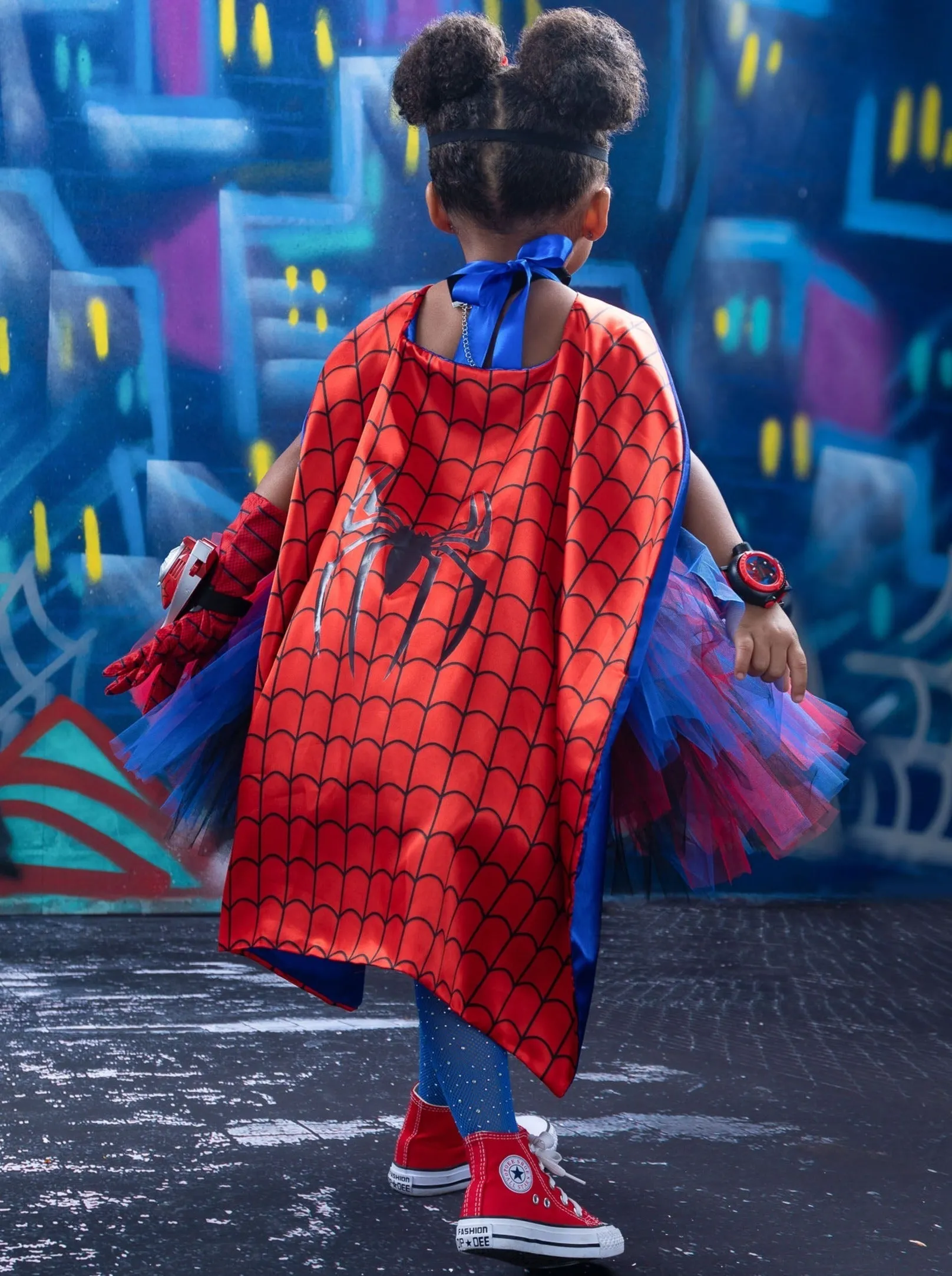 Superhero-Inspired Spider Girls Tutu Dress Costume