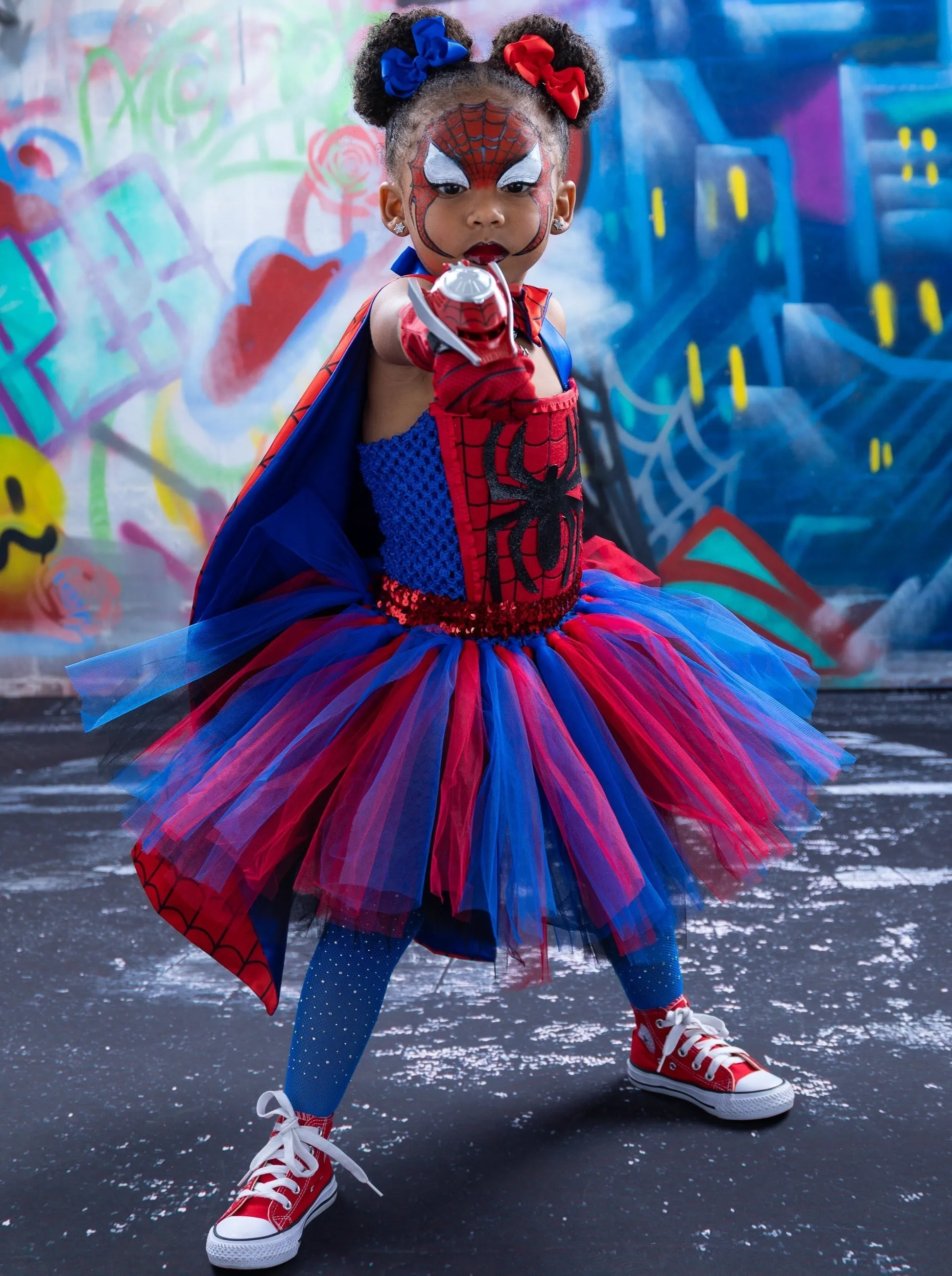 Superhero-Inspired Spider Girls Tutu Dress Costume