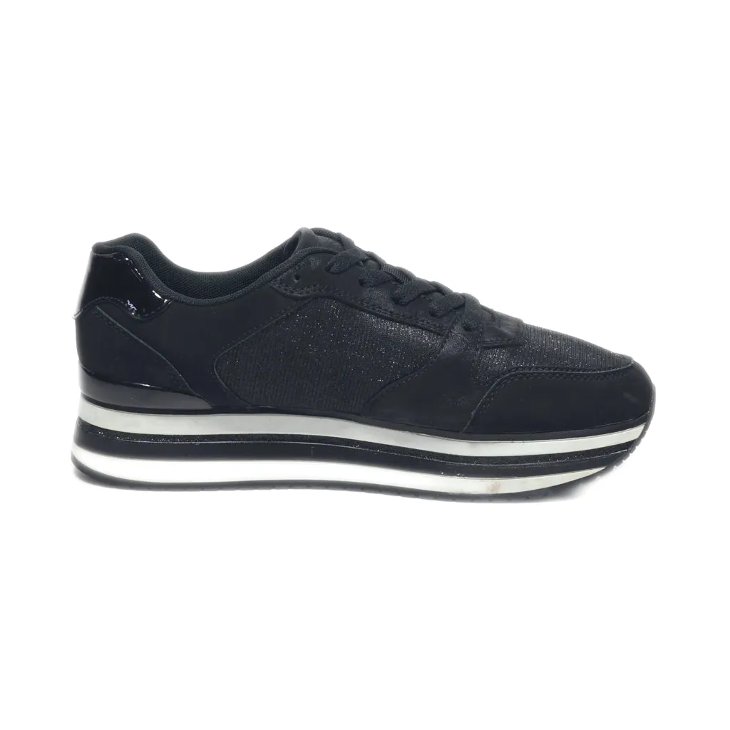 Graceland Low-Top Sneakers Leather Black Colour For Women