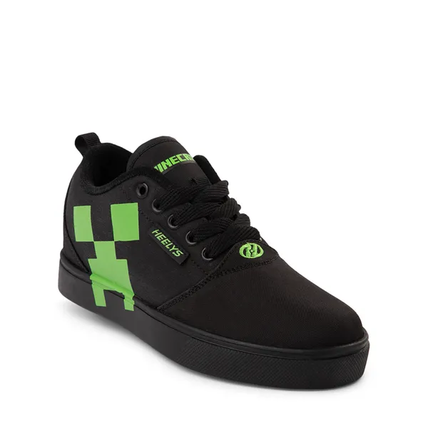 Heelys x Minecraft Pro 20 Creeper Skateboarding Shoes - Little Kid/Big Kid, Black