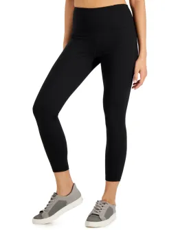 ID Ideology Women's Essentials Sweat Set 7/8 Length Leggings Black