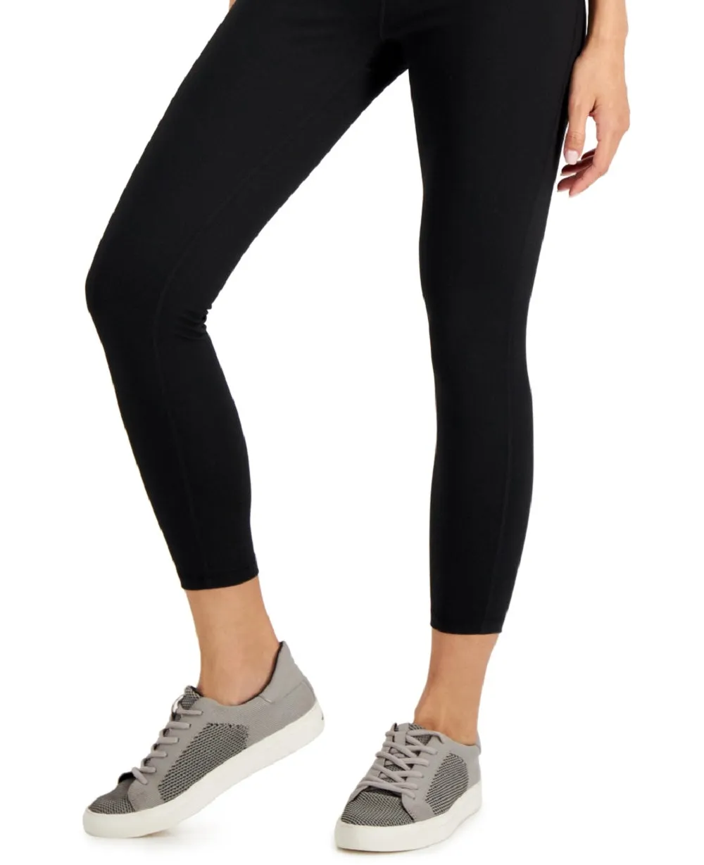 ID Ideology Women's Essentials Sweat Set 7/8 Length Leggings Black