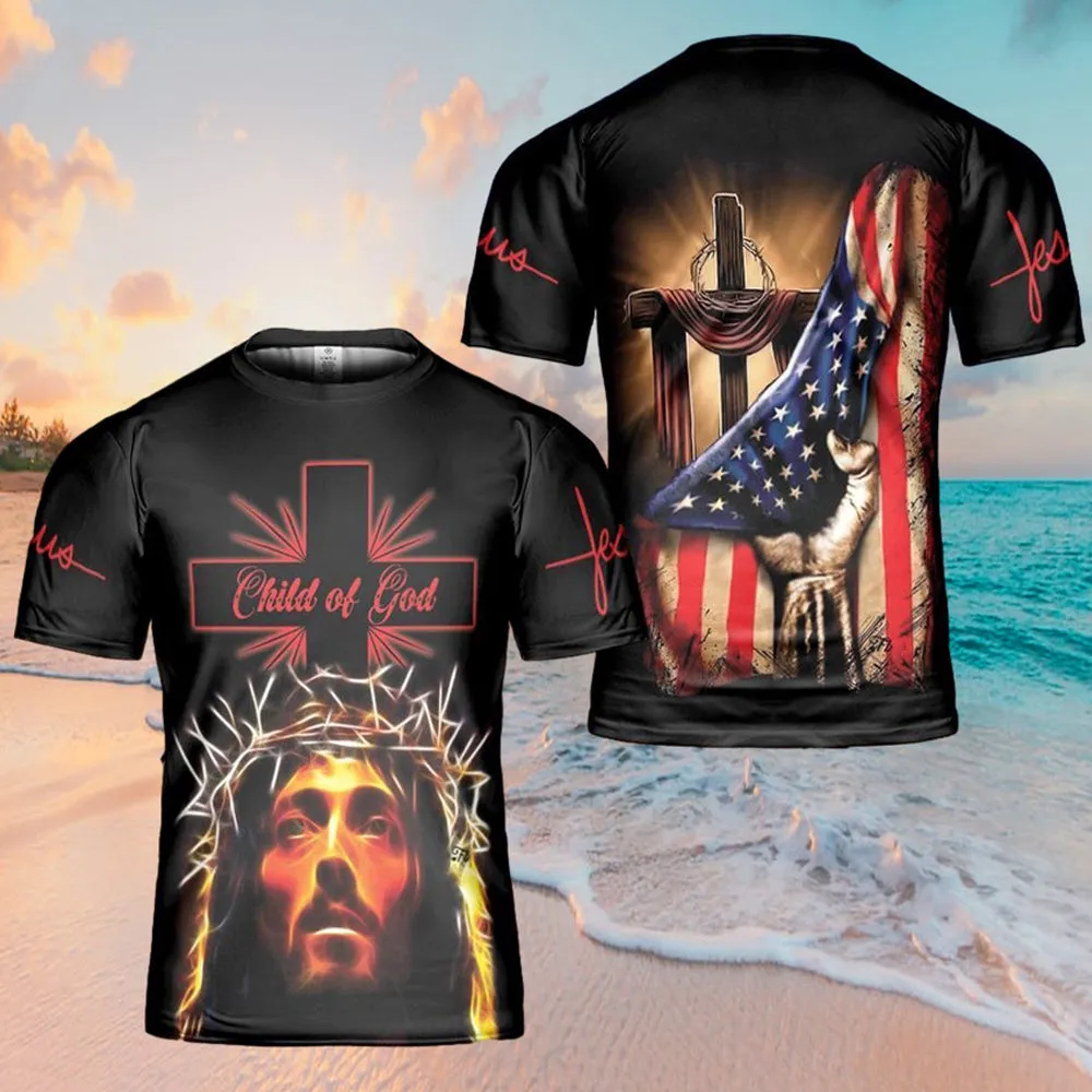 Jesus Child Of God Jesus 3d T Shirts - Christian Shirts For Men&Women