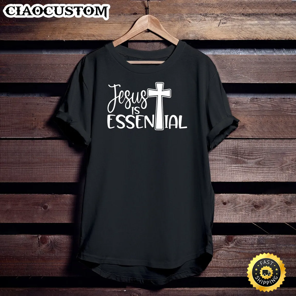 Jesus Is Essential Cross Unisex T Shirt - Men Women T-Shirts