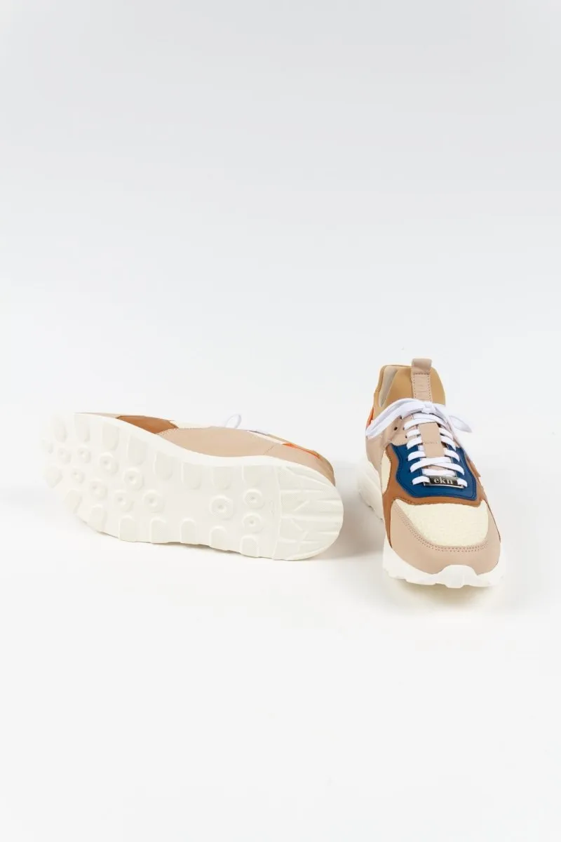 Larch Sneaker | Vanilla Leather   Neoprene