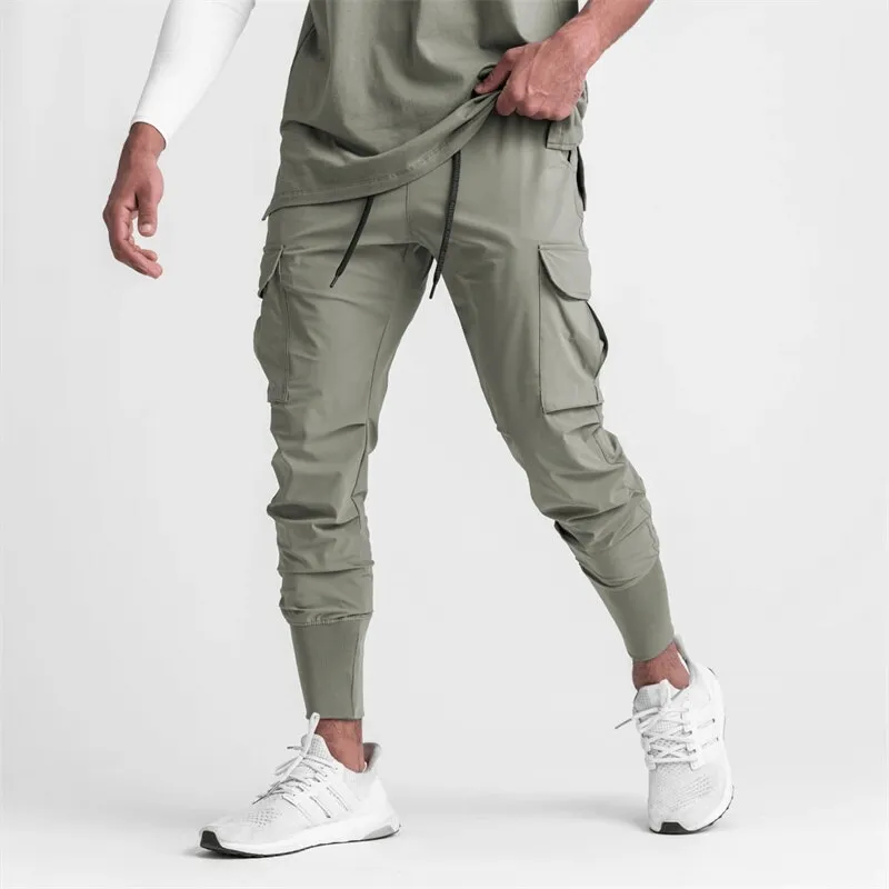 Loose Slim Elastic Joggers Pants For Men With Wide Cuffs - SF1141