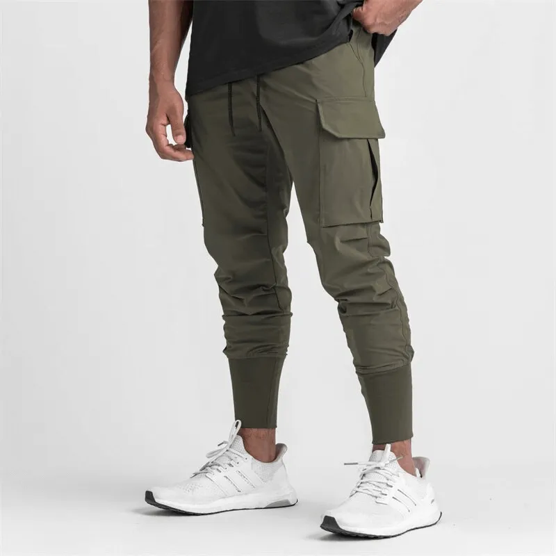 Loose Slim Elastic Joggers Pants For Men With Wide Cuffs - SF1141