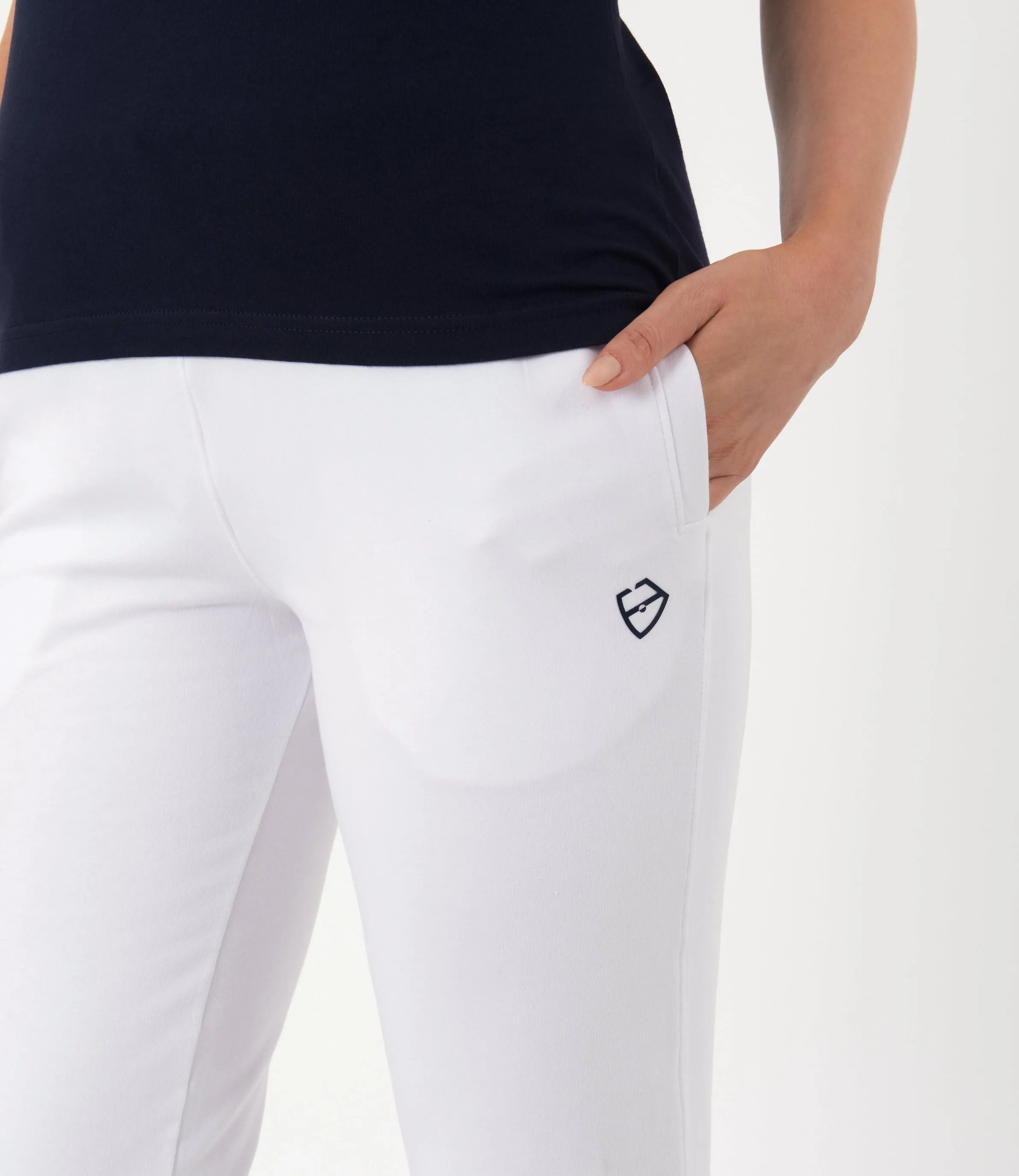 Margaret Pant - White/Navy