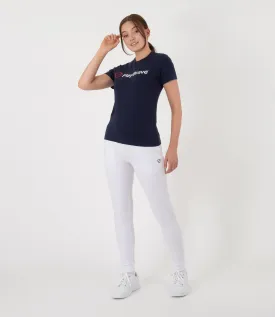 Margaret Pant - White/Navy