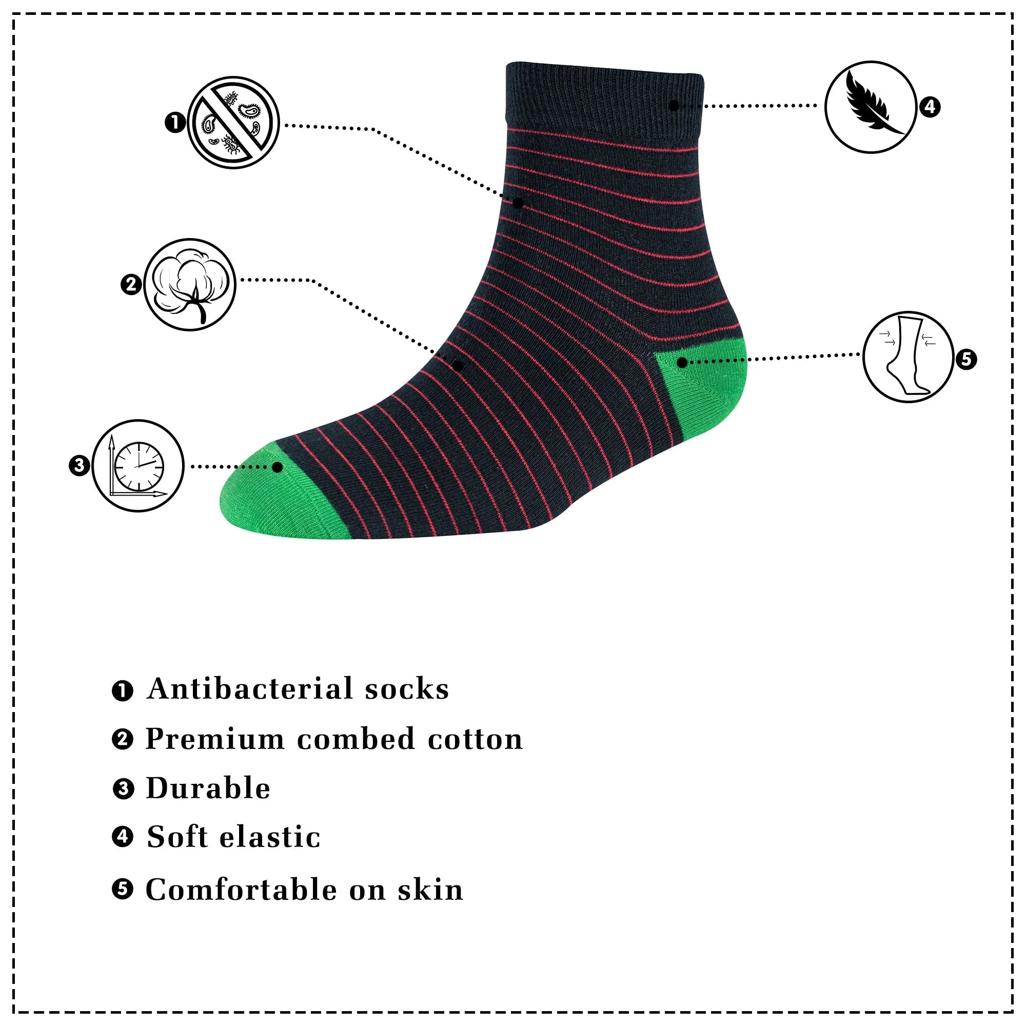 Men's AL045 Pack of 3 Ankle Socks