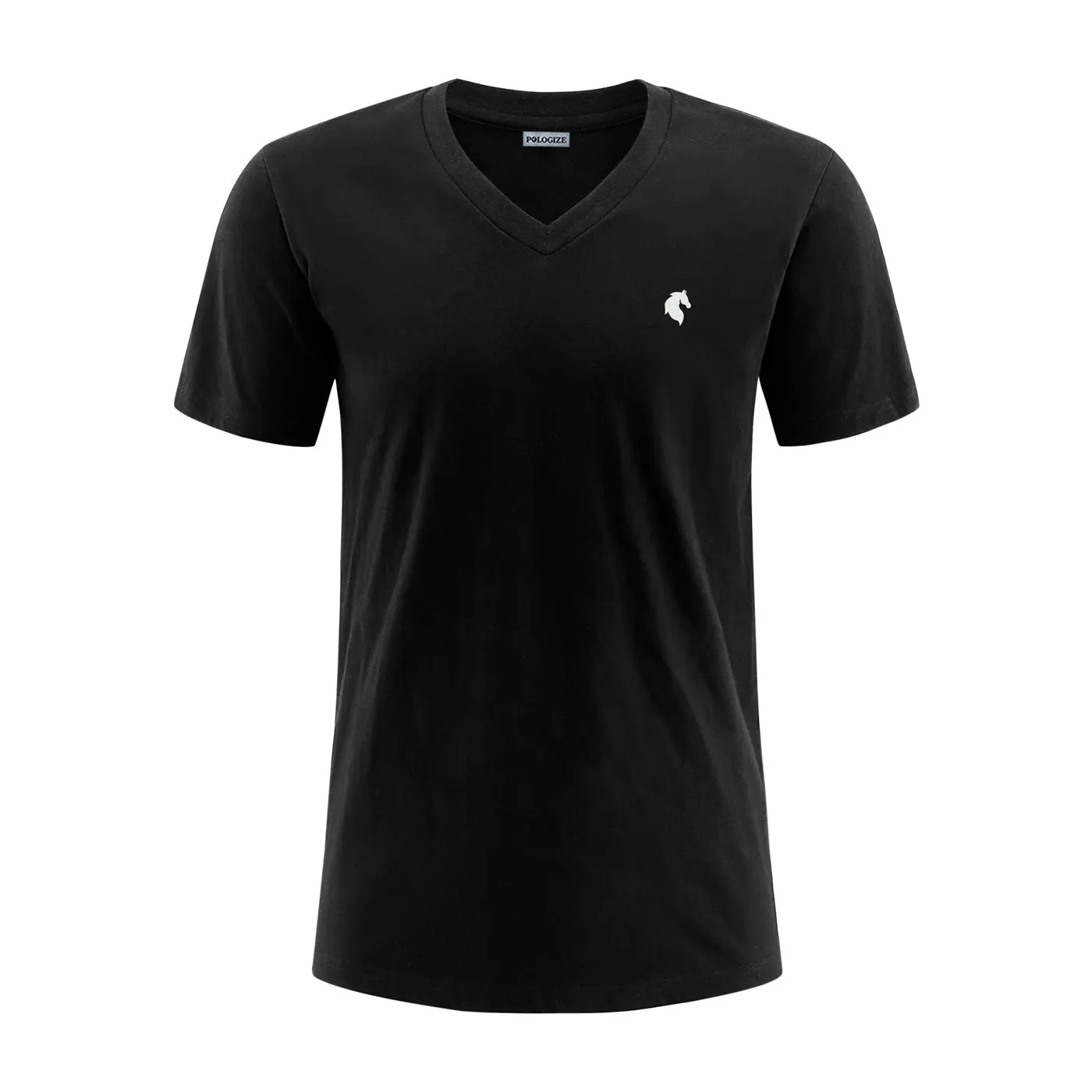 Pologize™ Casual Embroidered Logo V-Neck T-Shirt