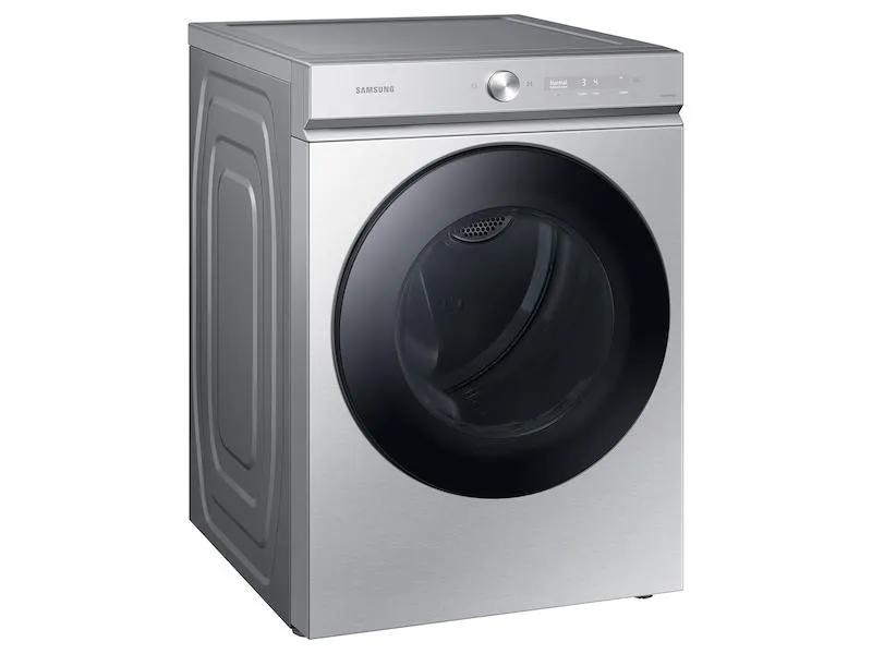 Samsung DVE53BB8700TA3 Bespoke 7.6 cu. ft. Ultra Capacity Electric Dryer with Super Speed Dry and AI Smart Dial in Silver Steel