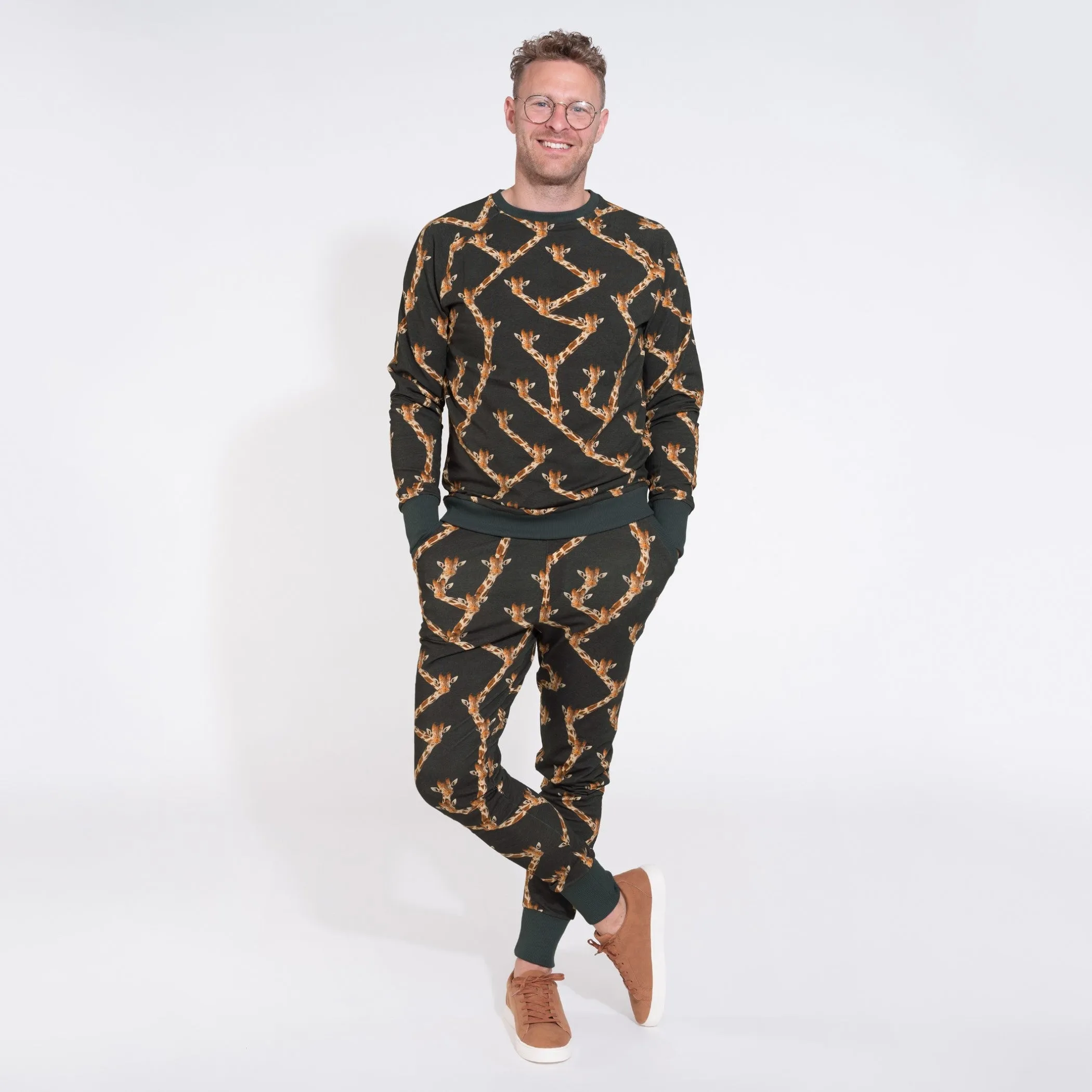 SNURK Giraffe Black Pants Men