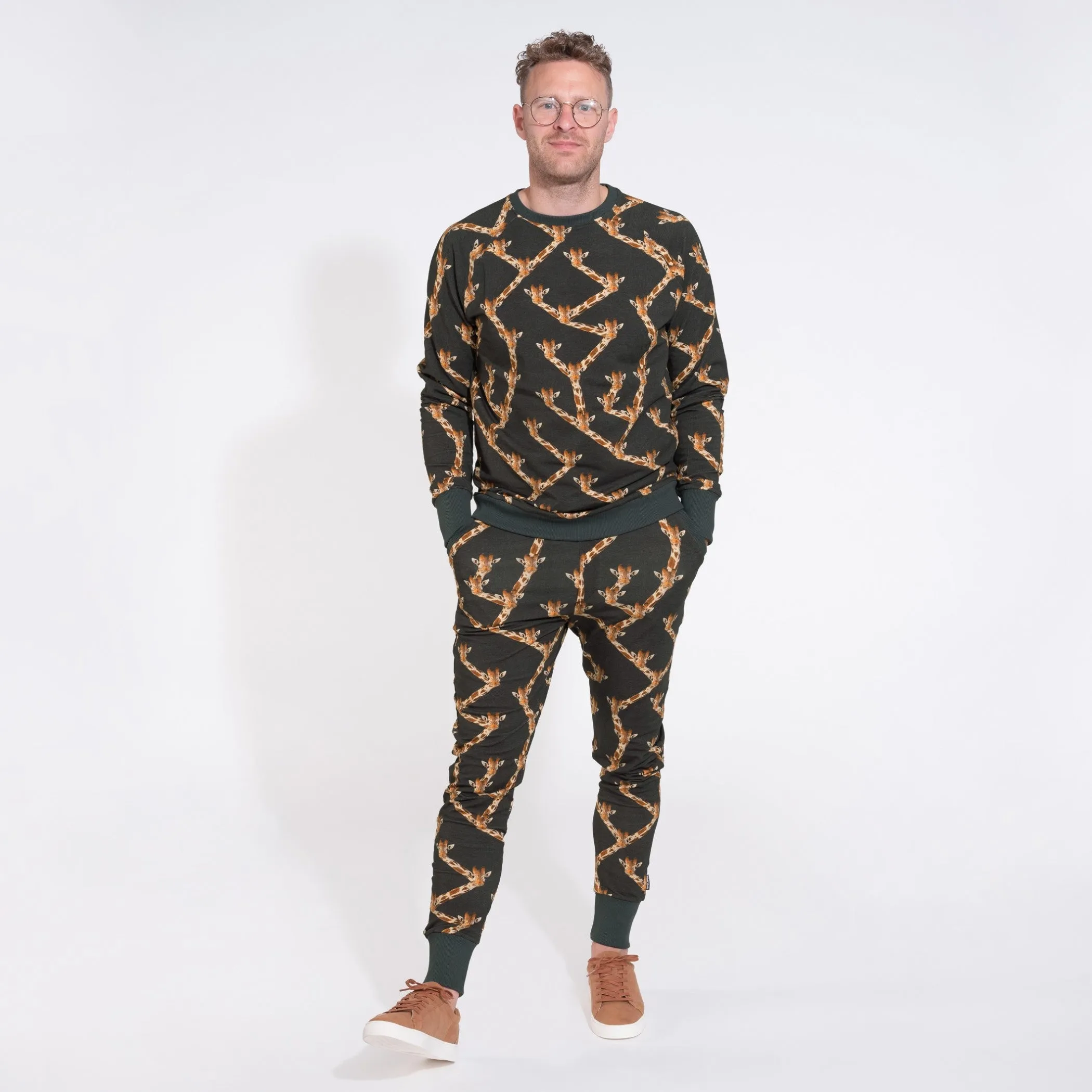 SNURK Giraffe Black Pants Men