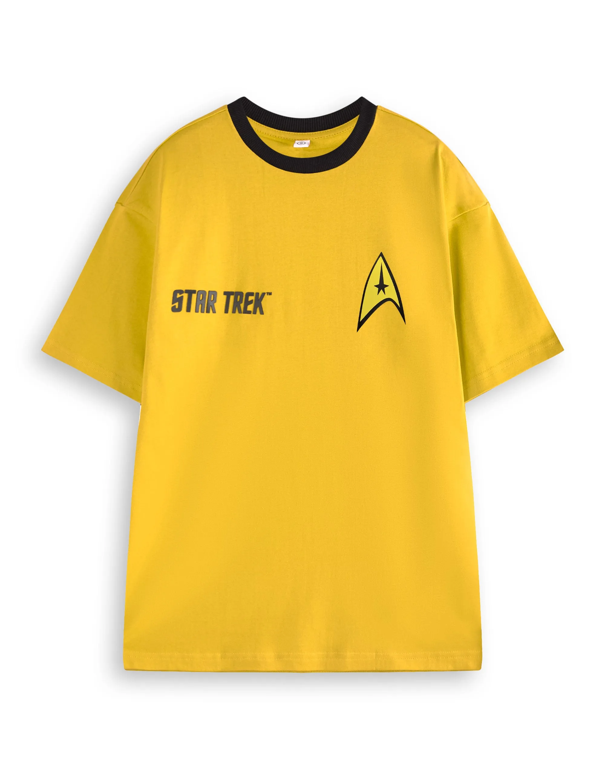 Star Trek Yellow Uniform Mens Yellow Short Sleeved T-Shirt