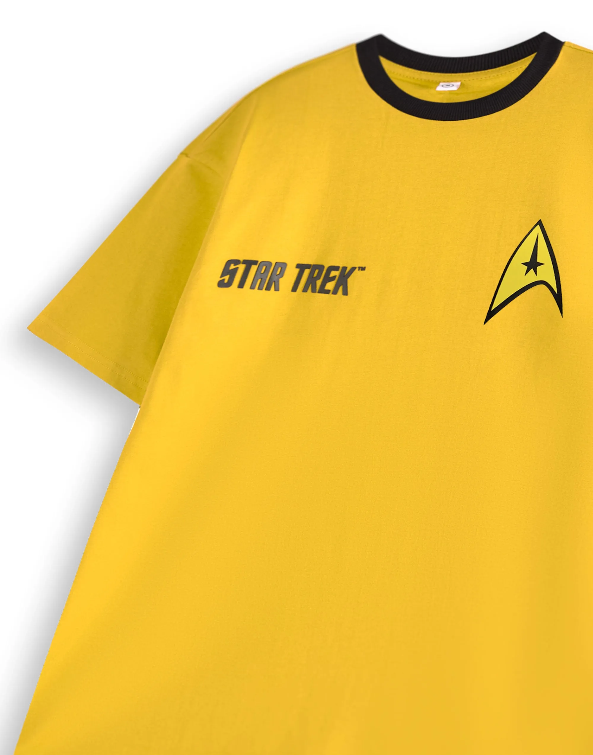 Star Trek Yellow Uniform Mens Yellow Short Sleeved T-Shirt