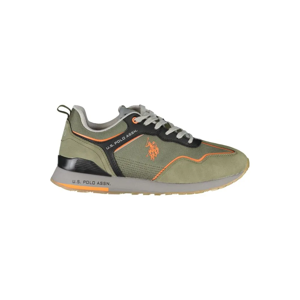 U.S. POLO ASSN. Chic Green Sneakers with Contrast Details