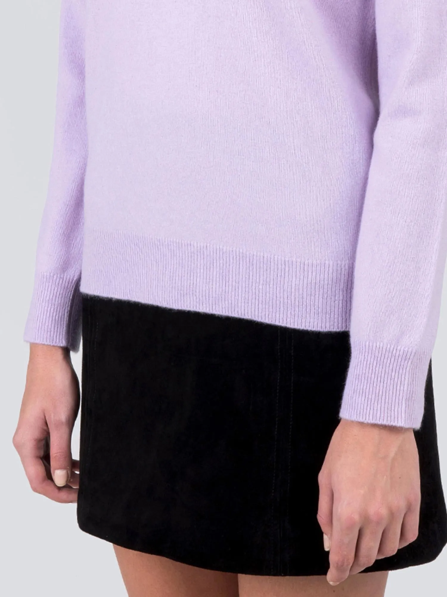 V Neck Sweater_Lavender