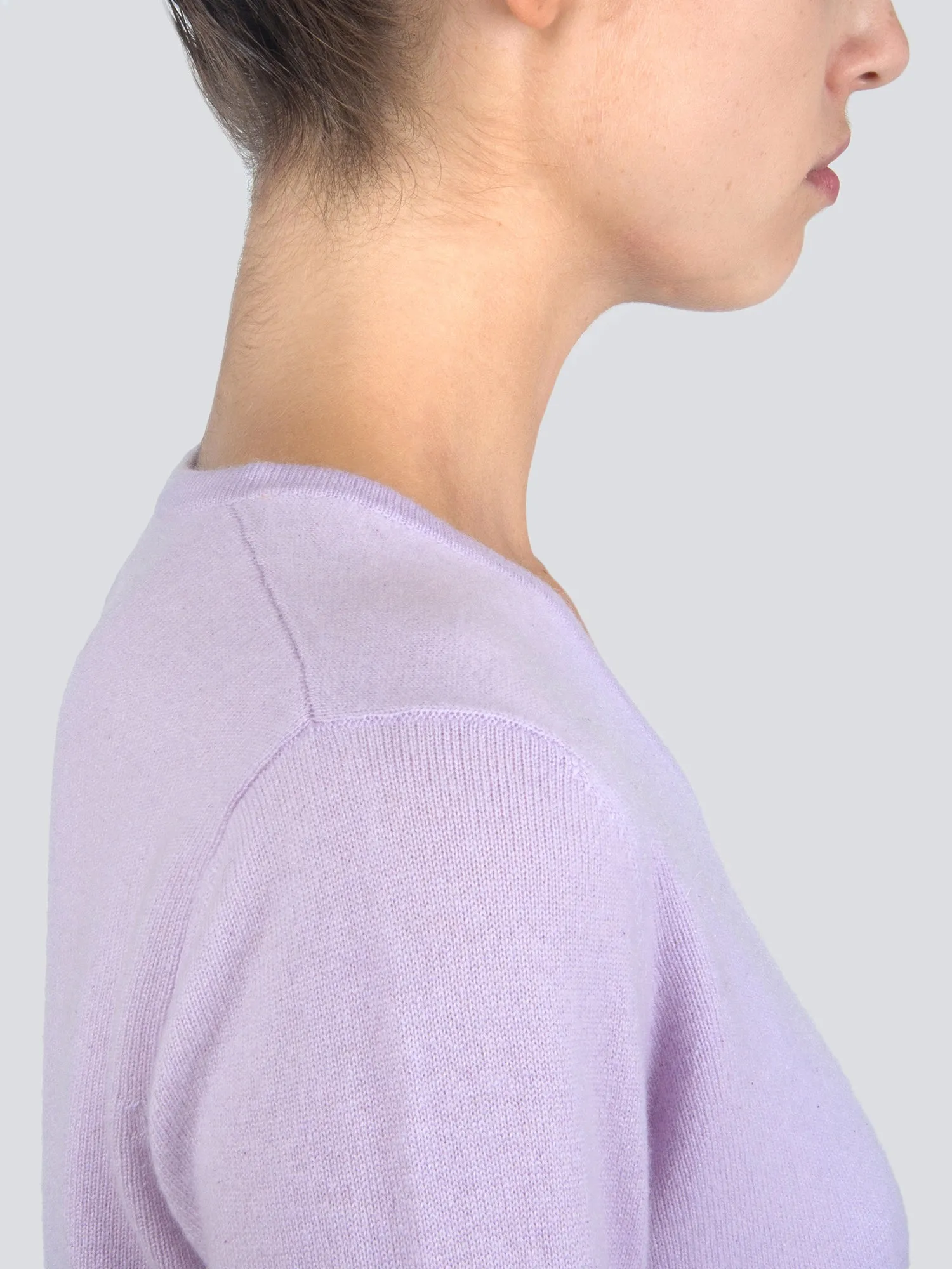 V Neck Sweater_Lavender