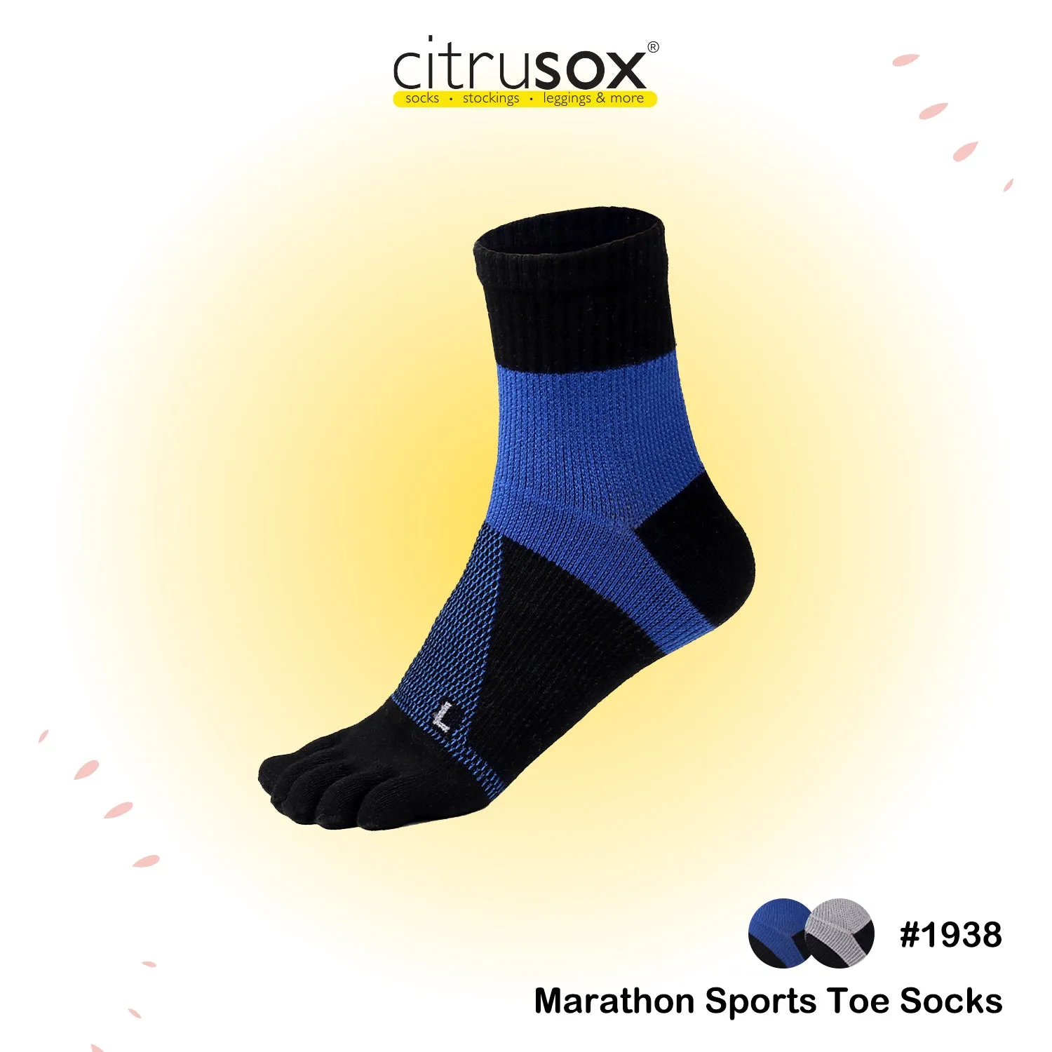 Wrap Patch Marathon Sports Toe Socks